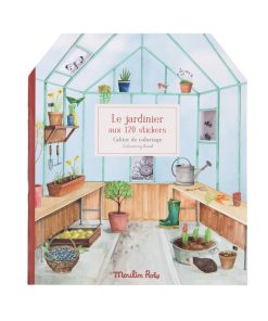 CUADERNO DE COLOREAR 120 STICKERS – LE JARDINIER