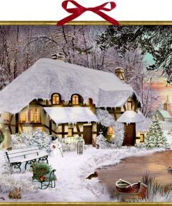 CALENDARIO DE ADVIENTO CABAÑA DE INVIERNO